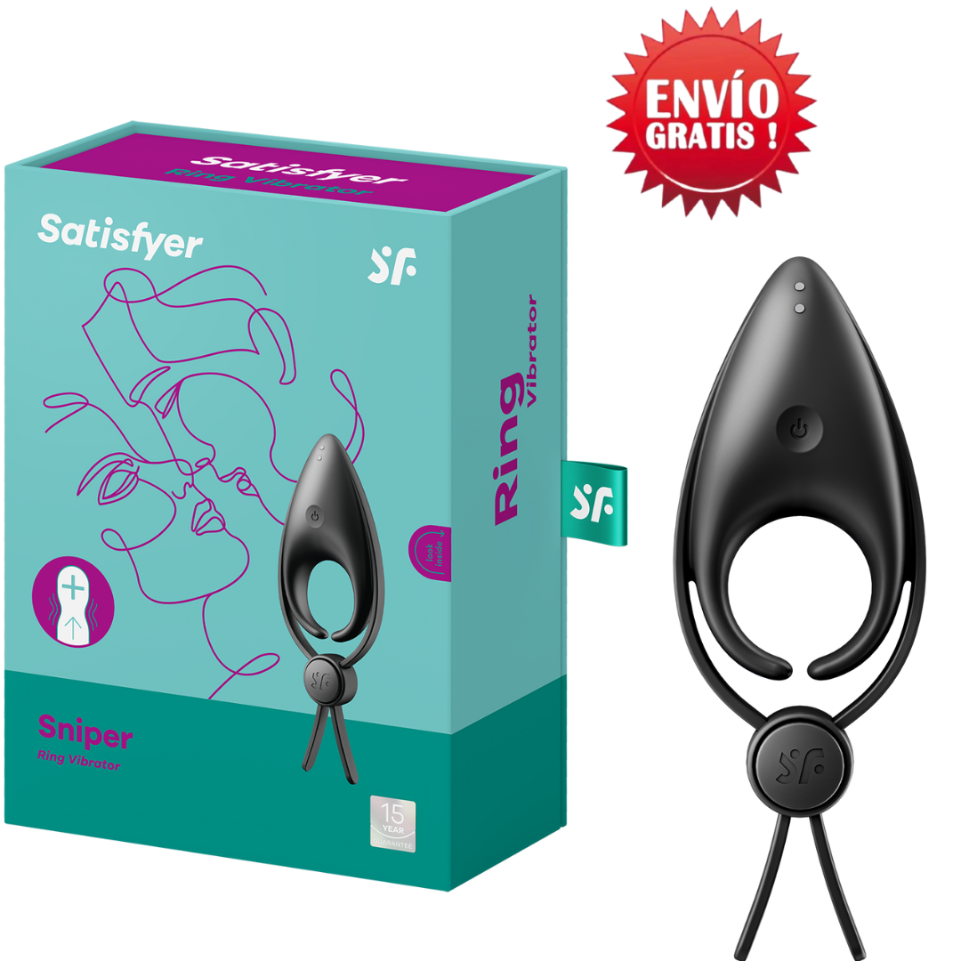 Anillo retardante Satisfyer Sniper Negro